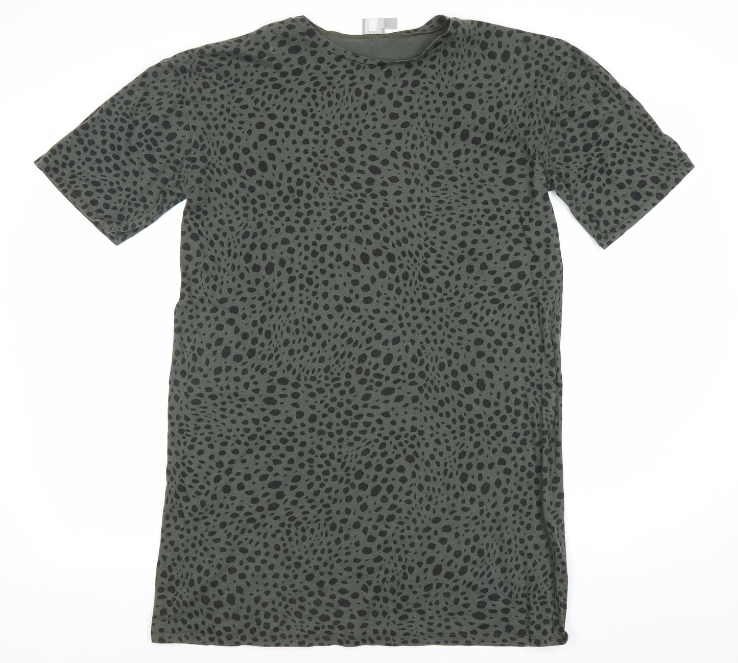 ASOS Women’s Green Animal Print UK 4 T-Shirt Dress Casual Summer