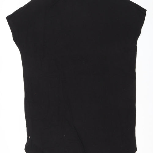 Monki Womens Black XS T-Shirt Dress Short Sleeve Casual