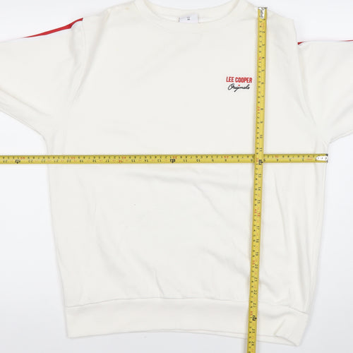 Lee Cooper Women’s White Crew Neck Sweatshirt UK 18