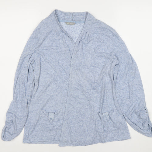 Marks and Spencer Womens Blue Size 8 Long Sleeve Tunic Blouse