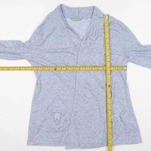 Marks and Spencer Womens Blue Size 8 Long Sleeve Tunic Blouse
