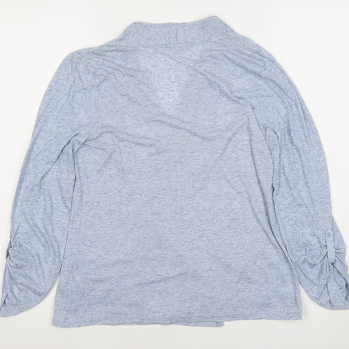 Marks and Spencer Womens Blue Size 8 Long Sleeve Tunic Blouse
