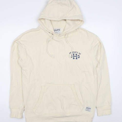 The Stronghold Women’s Beige Hoodie Medium Pullover Cotton