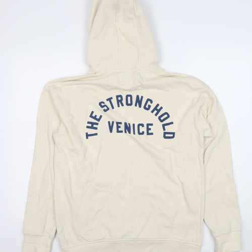 The Stronghold Women’s Beige Hoodie Medium Pullover Cotton