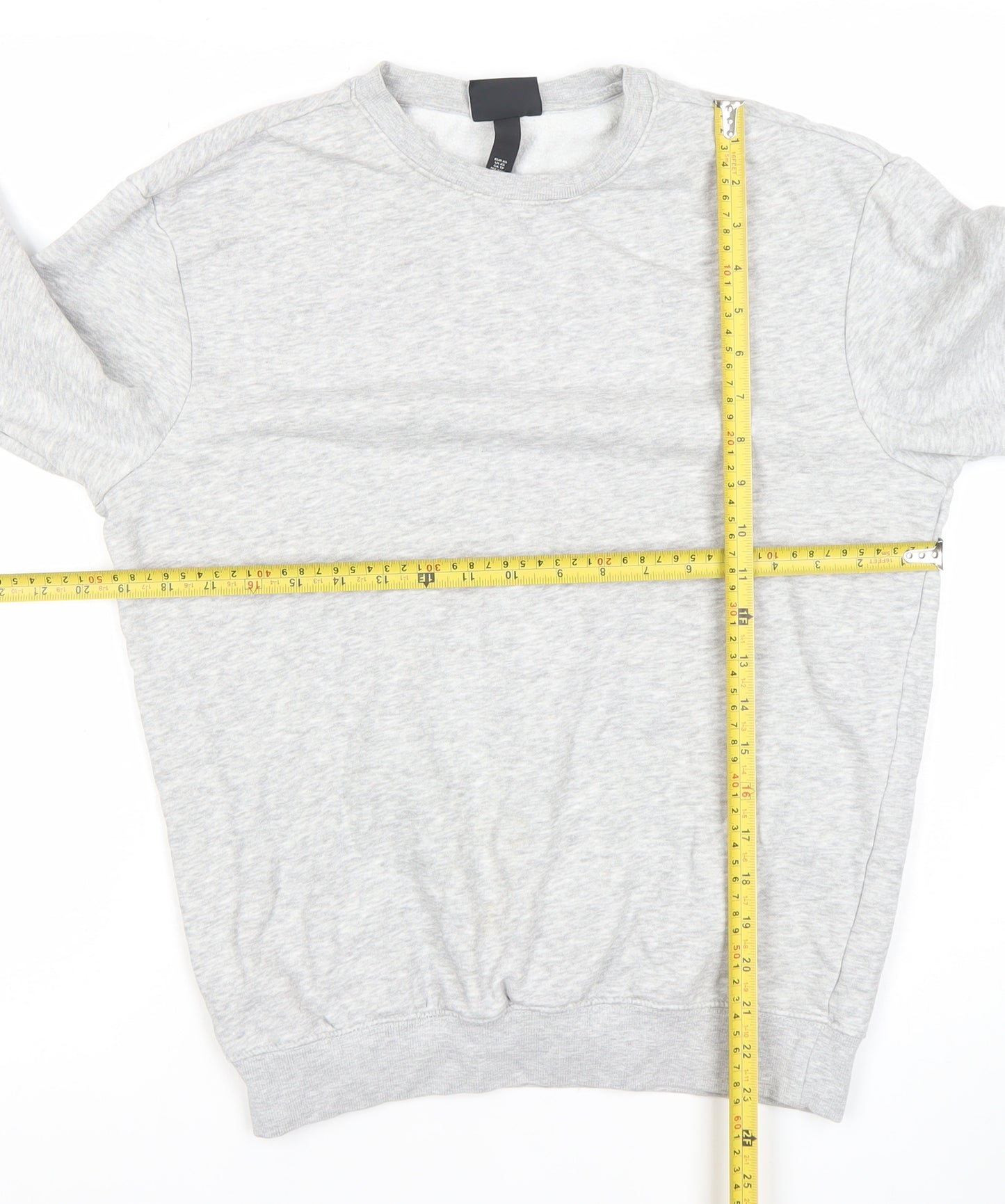 H&M Womens Grey XS Relaxed Fit Sweatshirt Pullover Crew Neck