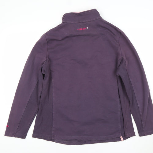 Tog 24 Women's Purple XL 1/2 Zip Sweatshirt Cotton Blend