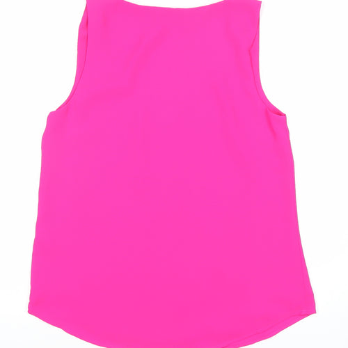 Oasis Womens Pink Sleeveless Scoop Neck Tank Top Size 10