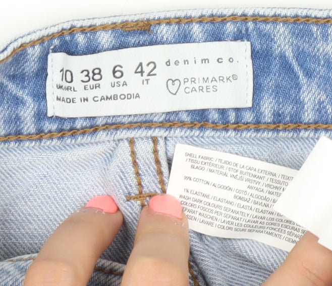 Primark Women’s Blue Size 10 Straight Leg Denim Jeans