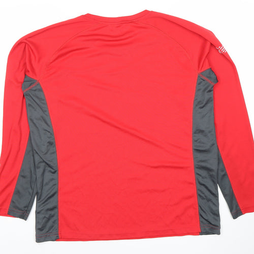 Roly Men’s Red XL Rebel Run Long Sleeve Jersey Activewear T-Shirt