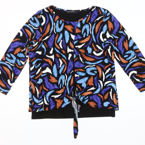 Just Elegance Womens Multicoloured Size 14 Tunic Blouse 3/4 Sleeve