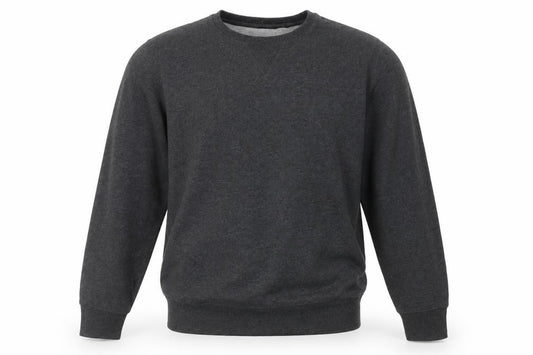 Front view of Dunnes Men’s Grey Sweatshirt L Crew Neck Pullover Fleece