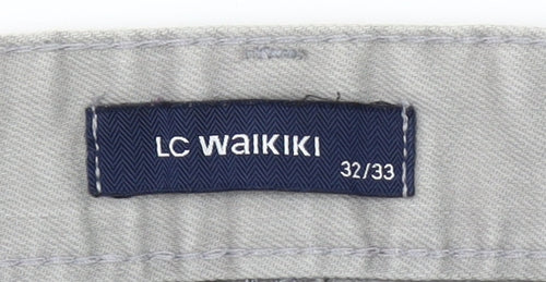 LC Waikiki Men’s Grey Straight Leg Jeans 32W 33L Regular Fit