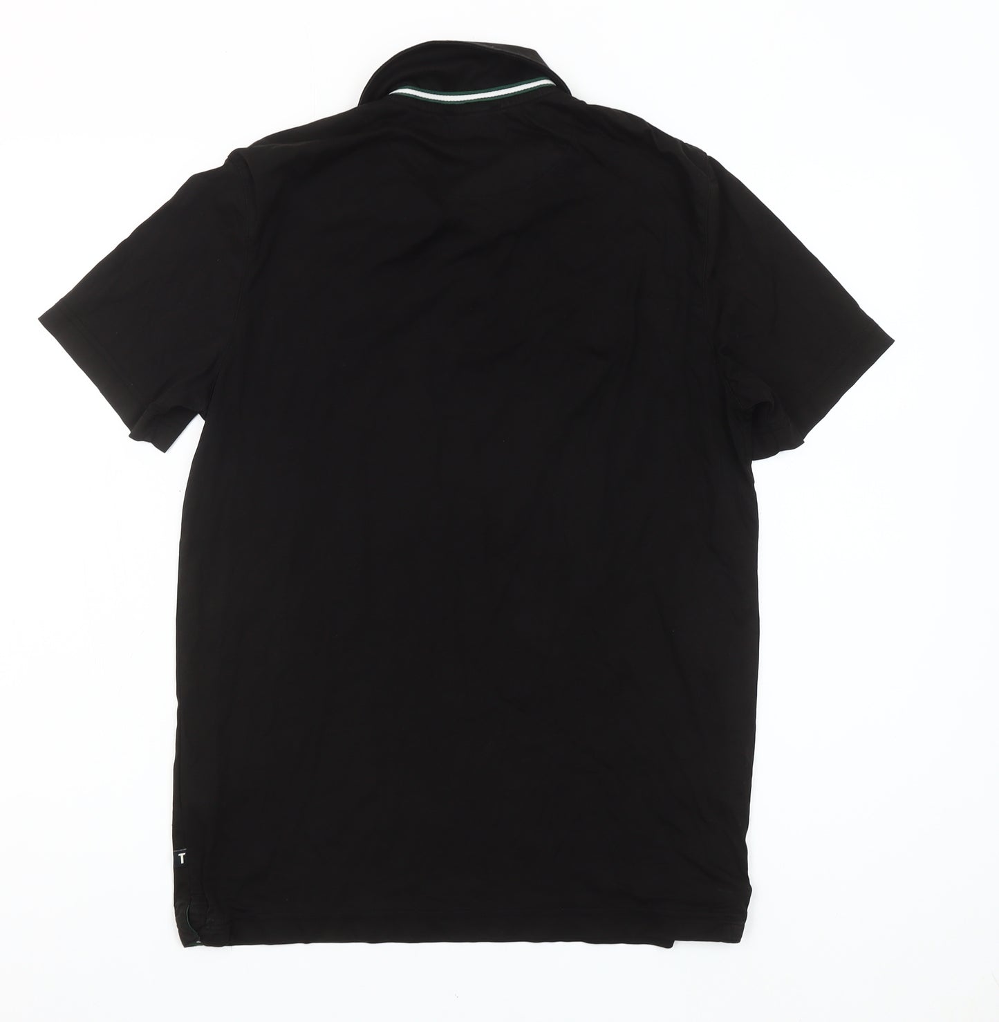 Ted Baker Men's Black Polo Shirt Slim Fit Size S Short Sleeve Cotton