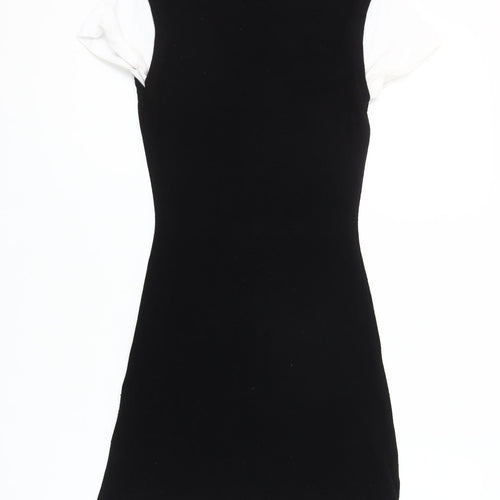 ASOS DESIGN Petite Black T-Shirt Dress Women’s Size 4 Mini