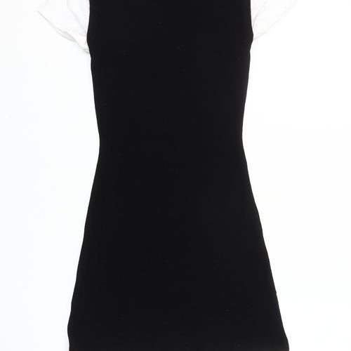 ASOS DESIGN Petite Black T-Shirt Dress Women’s Size 4 Mini
