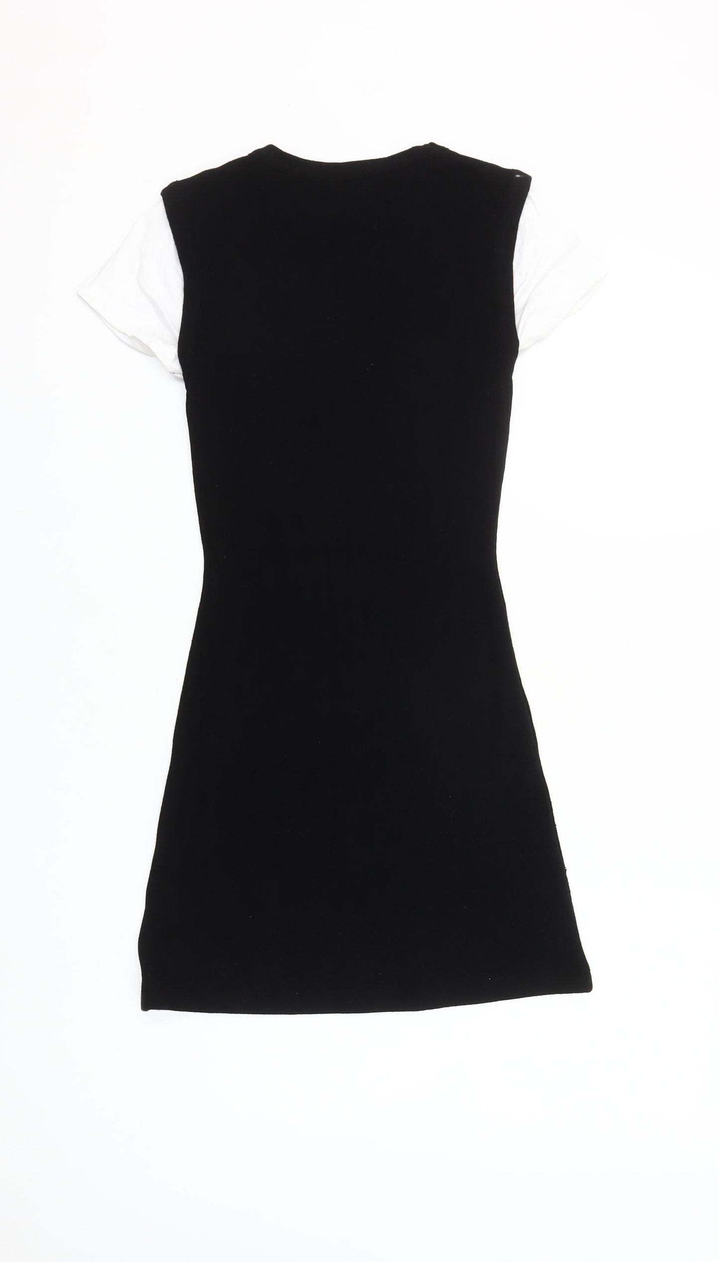 ASOS DESIGN Petite Black T-Shirt Dress Women’s Size 4 Mini