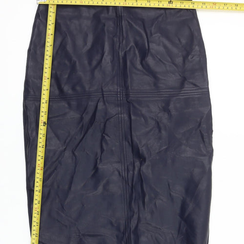 Part Two Women’s Black Faux Leather Pencil Skirt Size 8 Workwear