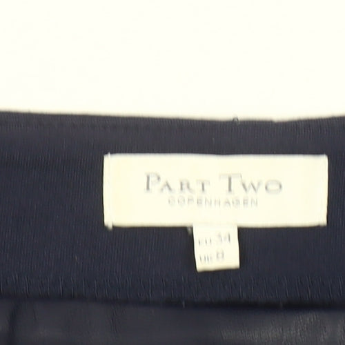 Part Two Women’s Black Faux Leather Pencil Skirt Size 8 Workwear