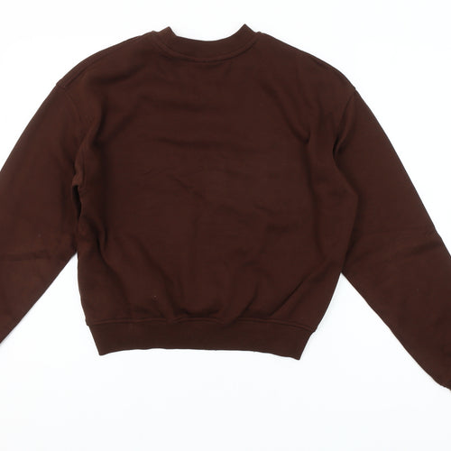 H&M Women’s Brown Portland Graphic Pullover Sweatshirt S