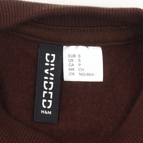 H&M Women’s Brown Portland Graphic Pullover Sweatshirt S