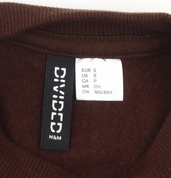 H&M Women’s Brown Portland Graphic Pullover Sweatshirt S