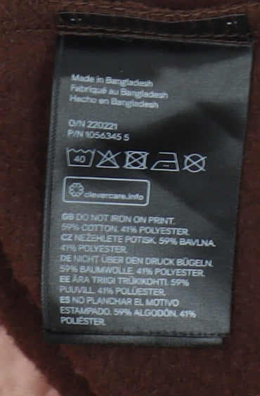 H&M Women’s Brown Portland Graphic Pullover Sweatshirt S