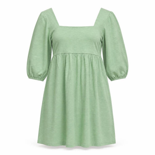 ASOS Women Green Size 2 A-Line Puff Sleeve Short Dress