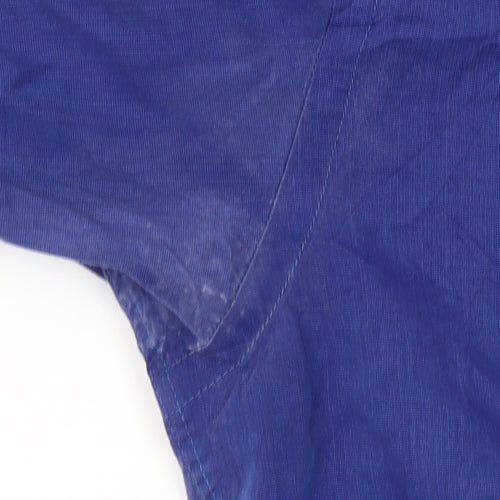 Canali Men's Blue Cotton Long Sleeve Button-Up Shirt Size 16 Regular