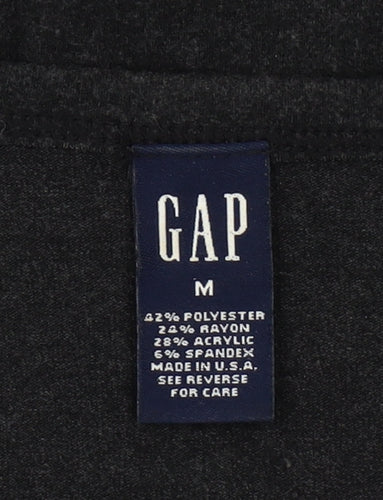 GAP Women’s Black Sheath Knee Length Dress Size M 3/4 Sleeve
