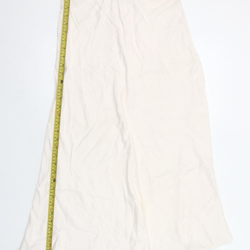 Gallery Women’s Ivory Long Straight Skirt Size 10 Lightweight