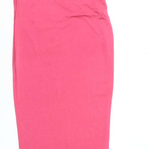 Missguided Women Pink Size 12 Midi Slip Dress Sleeveless Partywear