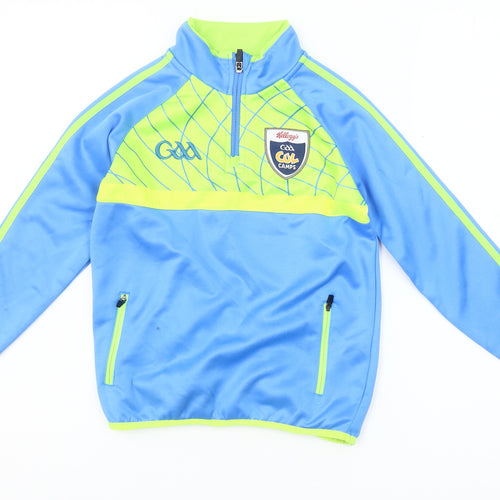 O'Neills Boys Blue 1/4 Zip Sports Sweatshirt Size 2 Years Polyester