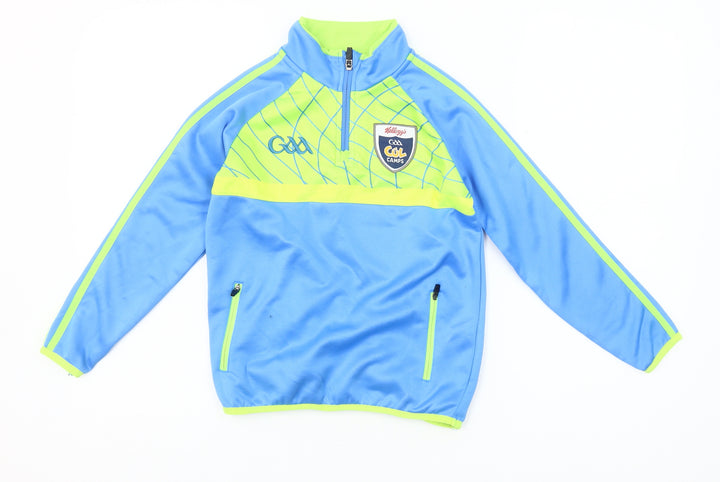 O'Neills Boys Blue 1/4 Zip Sports Sweatshirt Size 2 Years Polyester
