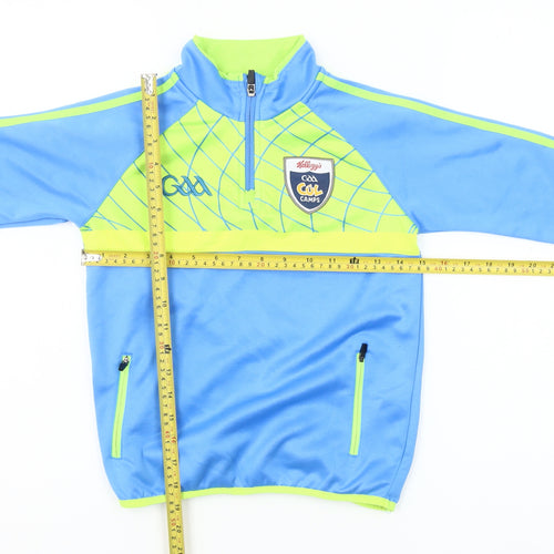O'Neills Boys Blue 1/4 Zip Sports Sweatshirt Size 2 Years Polyester
