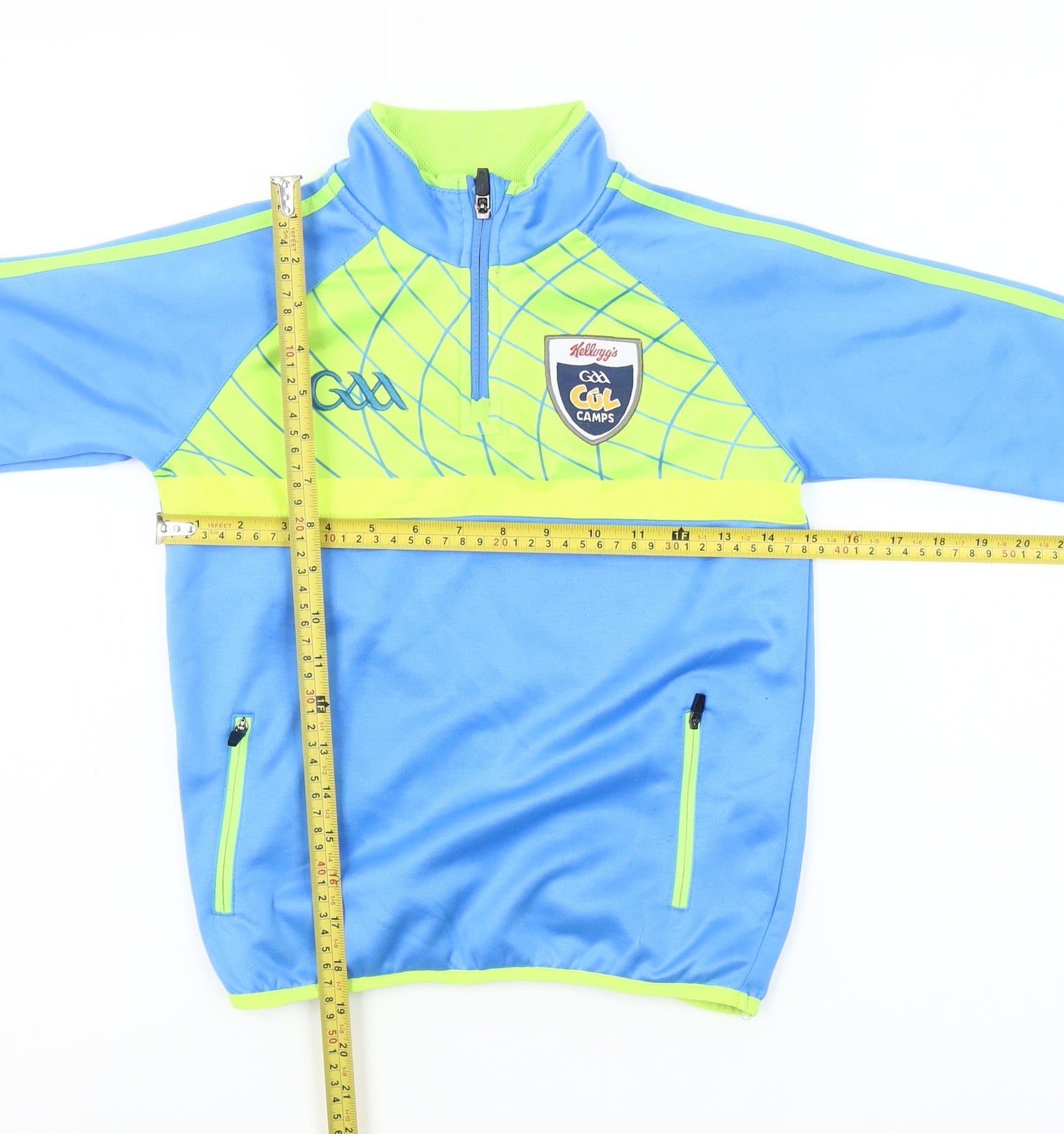O'Neills Boys Blue 1/4 Zip Sports Sweatshirt Size 2 Years Polyester