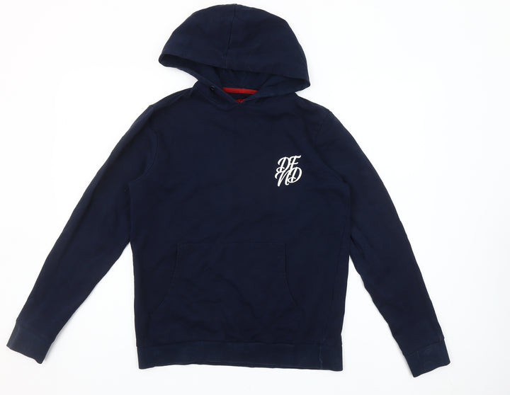DFND Men’s Blue Pullover Hoodie Medium Hooded Sweatshirt