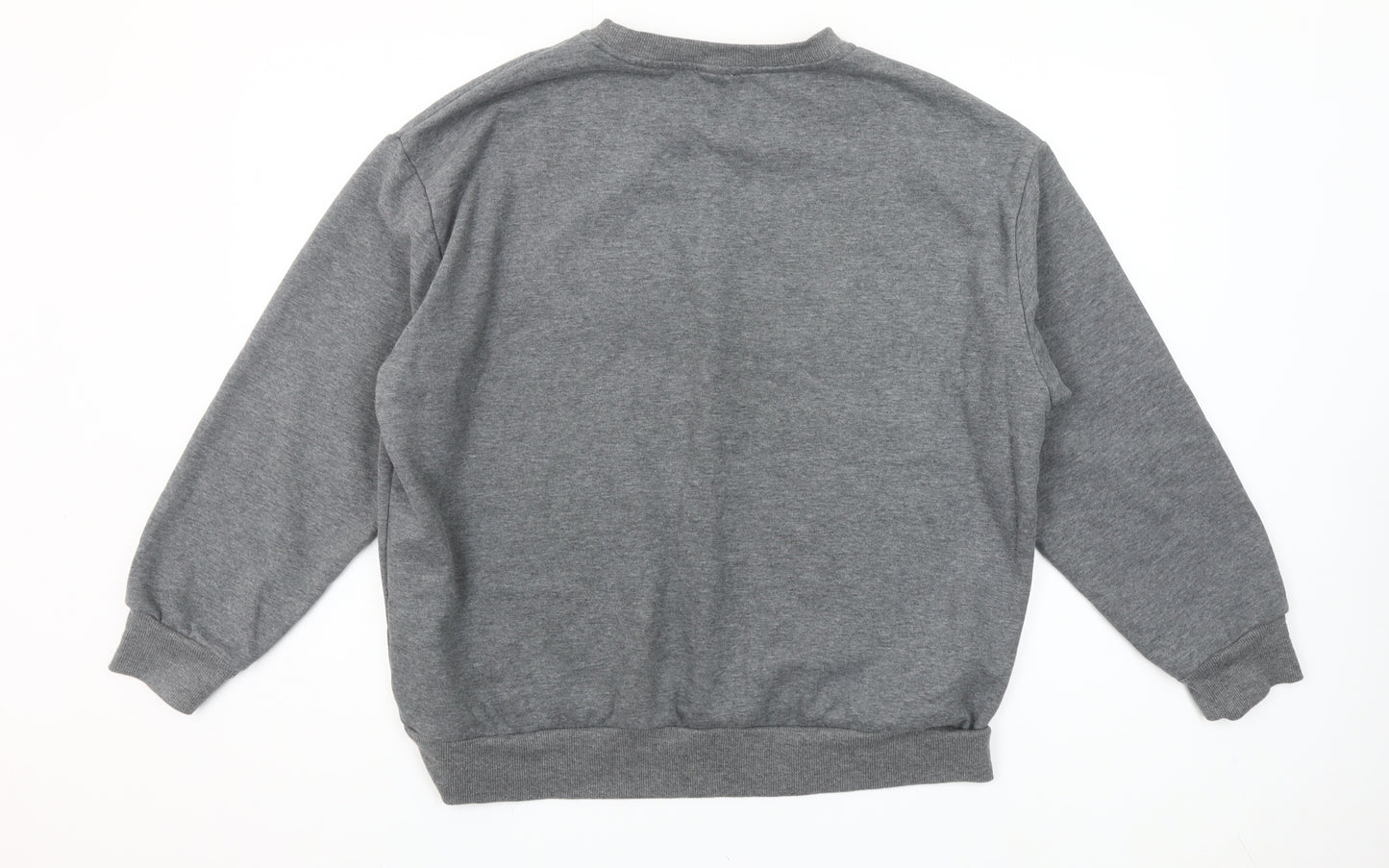 Inspiration Studio Womens Grey Sweatshirt M Logo Pullover Casual
