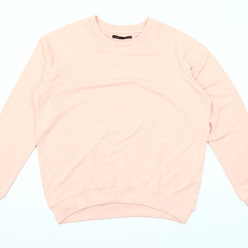 Lefties Women Pink Size 14 Pullover Sweatshirt Cotton Blend