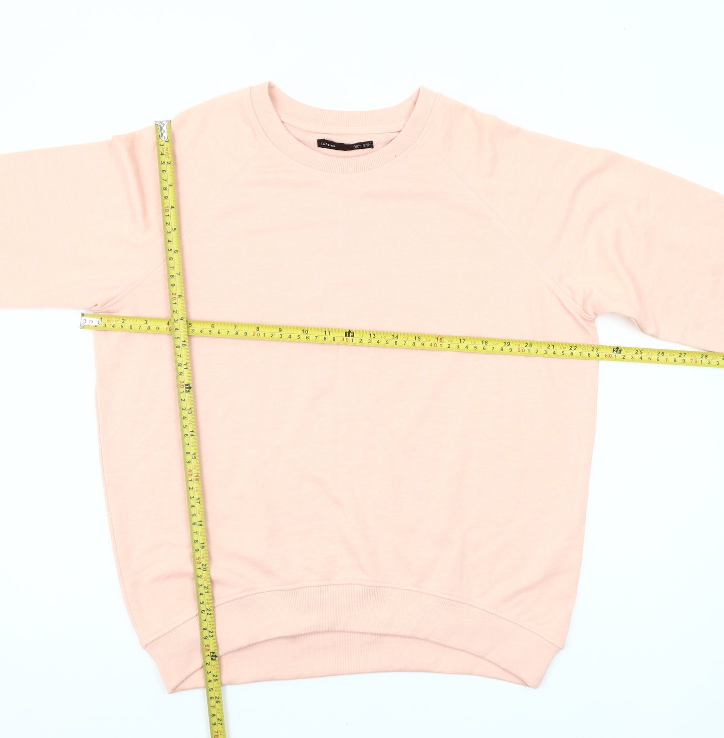 Lefties Women Pink Size 14 Pullover Sweatshirt Cotton Blend