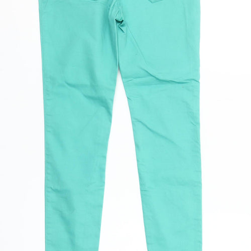Denim Co Women’s Green Skinny Slim Fit Jeans Size 10 Cotton Blend