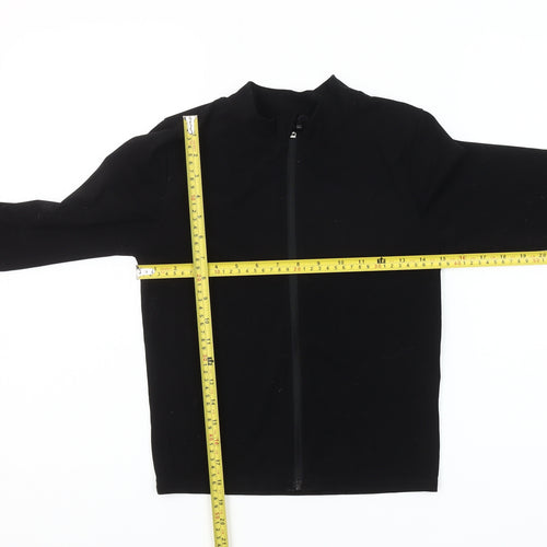 PrettyLittleThing Women’s Black Full Zip Sweatshirt UK 12 Regular