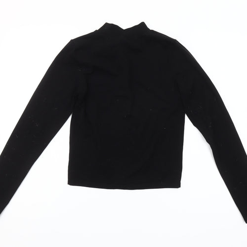 PrettyLittleThing Women’s Black Full Zip Sweatshirt UK 12 Regular