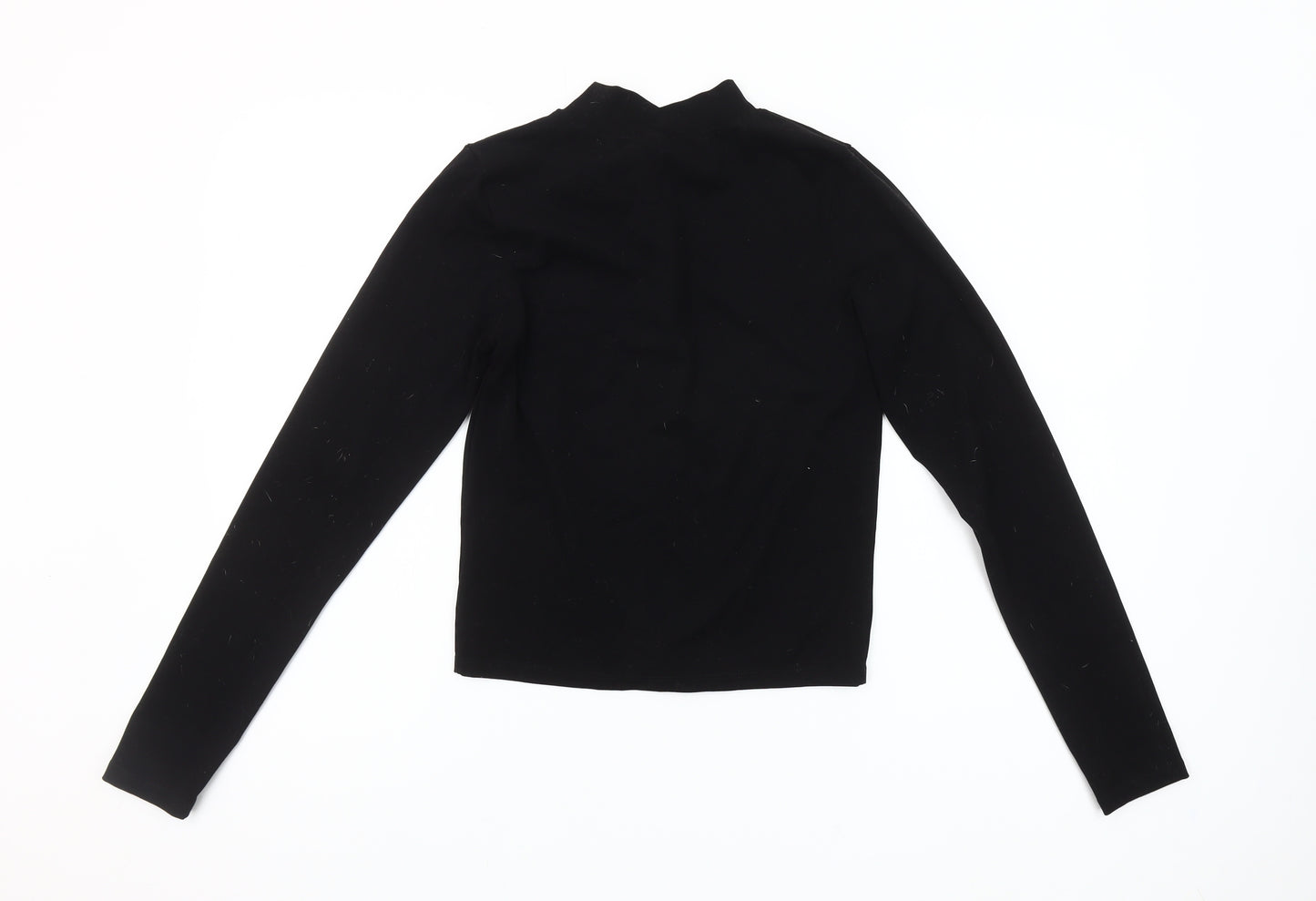 PrettyLittleThing Women’s Black Full Zip Sweatshirt UK 12 Regular