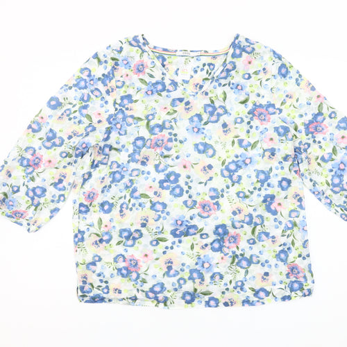 Cecil Womens Multicoloured Floral Cotton Tunic Blouse S