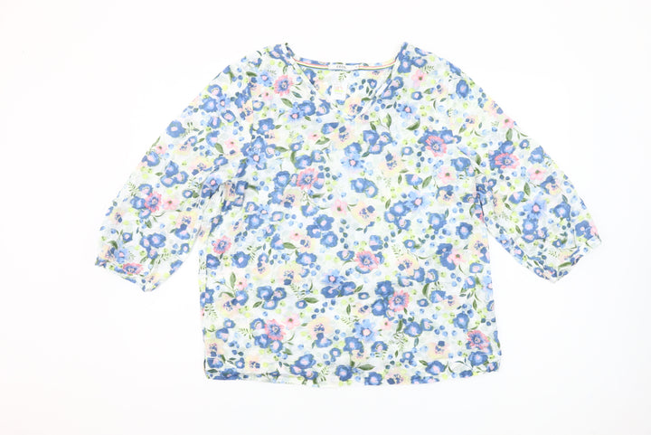 Cecil Womens Multicoloured Floral Cotton Tunic Blouse S