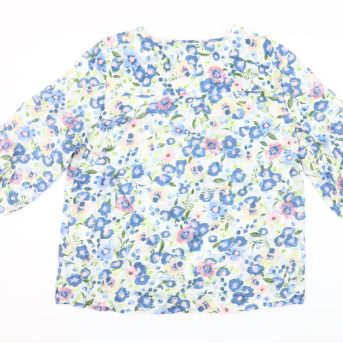 Cecil Womens Multicoloured Floral Cotton Tunic Blouse S