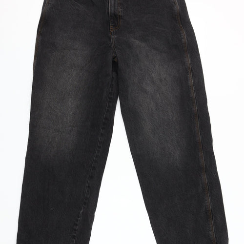 Collusion Womens Black Straight Leg Jeans Size 12 30x32