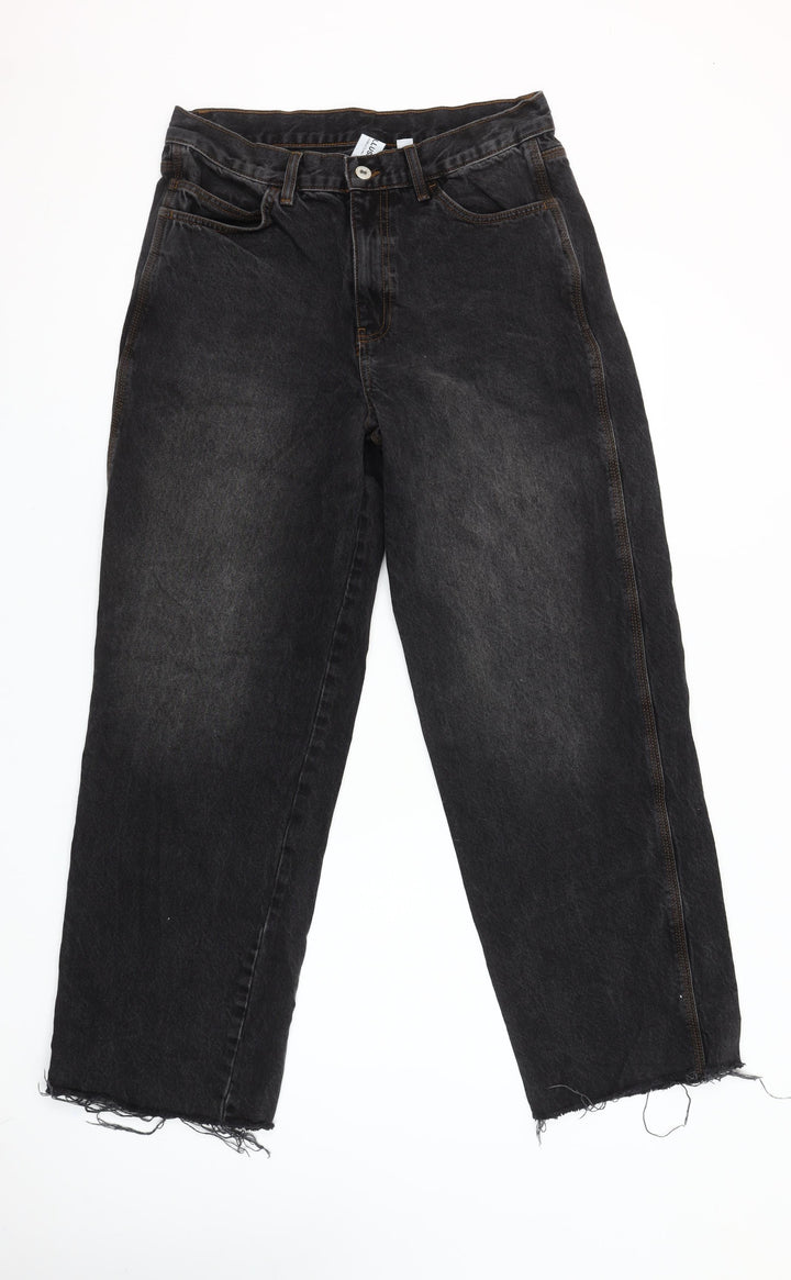 Collusion Womens Black Straight Leg Jeans Size 12 30x32
