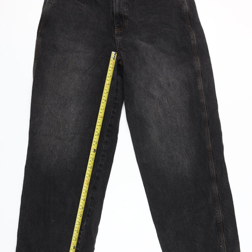 Collusion Womens Black Straight Leg Jeans Size 12 30x32