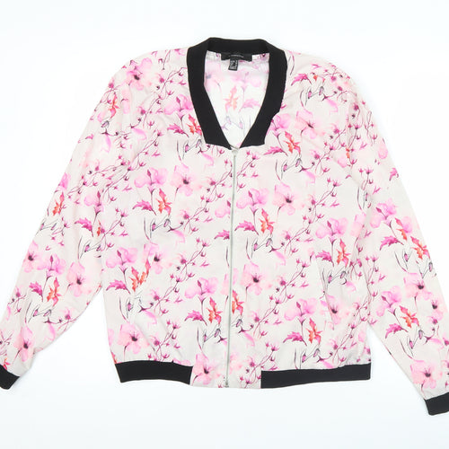 Atmosphere Womens Multicoloured Floral Bomber Jacket UK 10